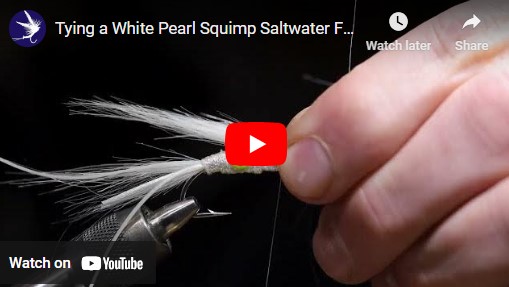 Tying a Pearl Squimp Saltwater Fishing Fly